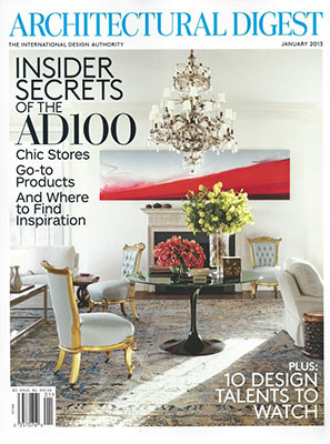 Architectural Digest - January 2013 - Melissa Rufty
